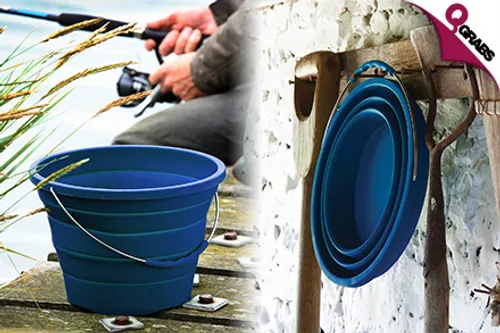 From QR49 Save Space with a Collapsible Bucket - Each with FREE Silicone Leaf Pocket Cup! (Up to QR327 Value)